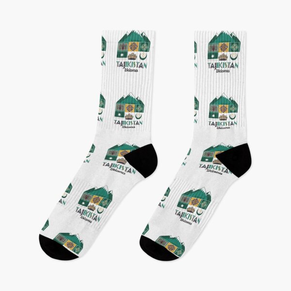 Item preview,  Tajikistan Welcomes Flag Map Dushanbe, Amu-daria River designed and sold by AnimalsDH305.