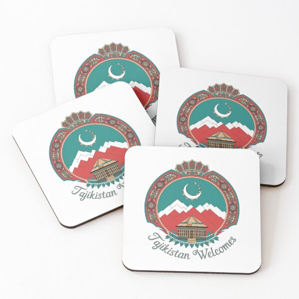 Item preview, Tajikistan Welcomes Flag Map Dushanbe, Amu-daria River designed and sold by AnimalsDH305.