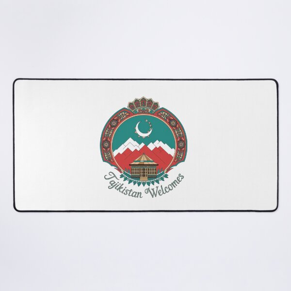 Item preview, Tajikistan Welcomes Flag Map Dushanbe, Amu-daria River designed and sold by AnimalsDH305.