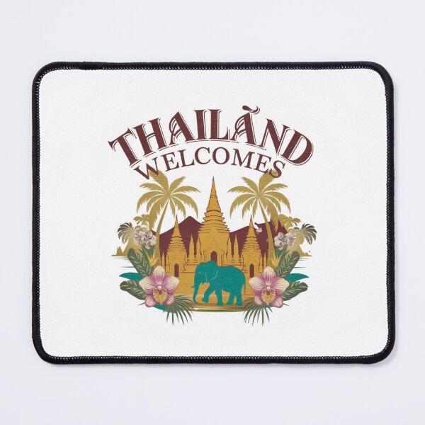 Item preview, Thailand Welcomes Flag Map Bangkok, Menam River designed and sold by AnimalsDH305.