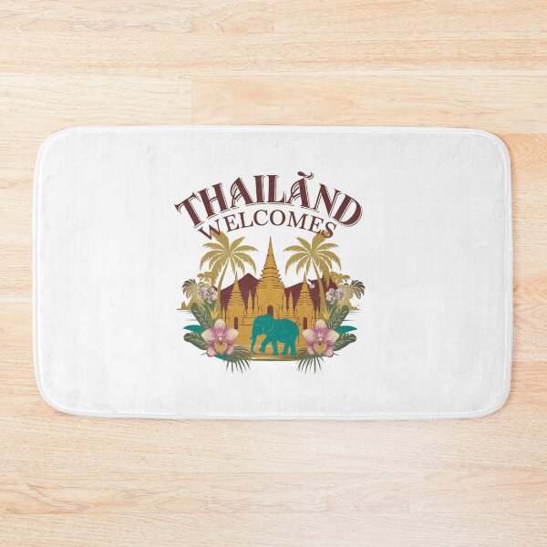 Item preview, Thailand Welcomes Flag Map Bangkok, Menam River designed and sold by AnimalsDH305.