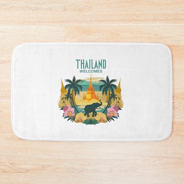 Item preview, Thailand Welcomes Flag Map Bangkok, Menam River designed and sold by AnimalsDH305.