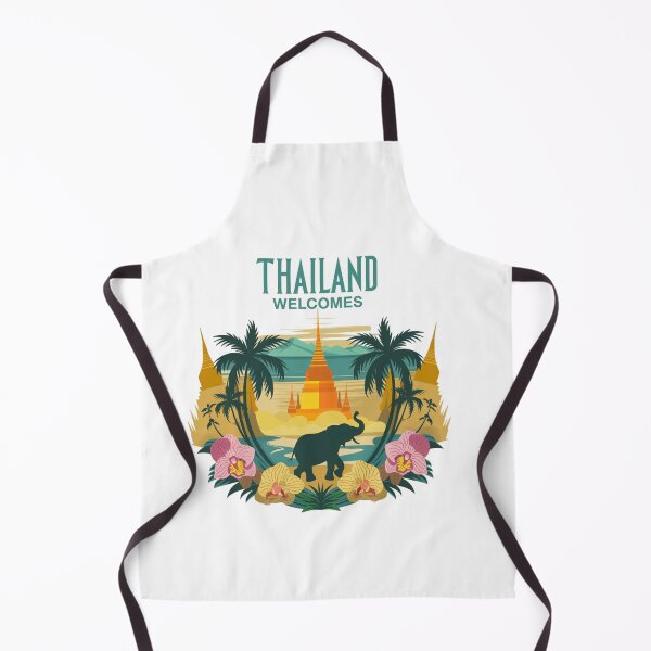 Item preview, Thailand Welcomes Flag Map Bangkok, Menam River designed and sold by AnimalsDH305.
