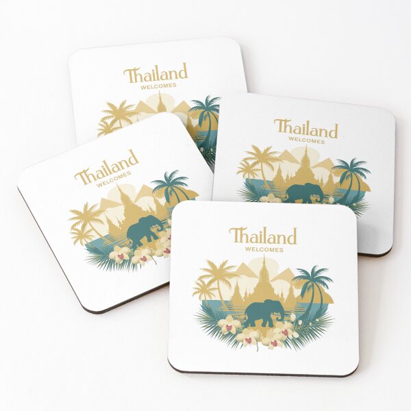 Item preview, Thailand Welcomes Flag Map Bangkok, Menam River designed and sold by AnimalsDH305.