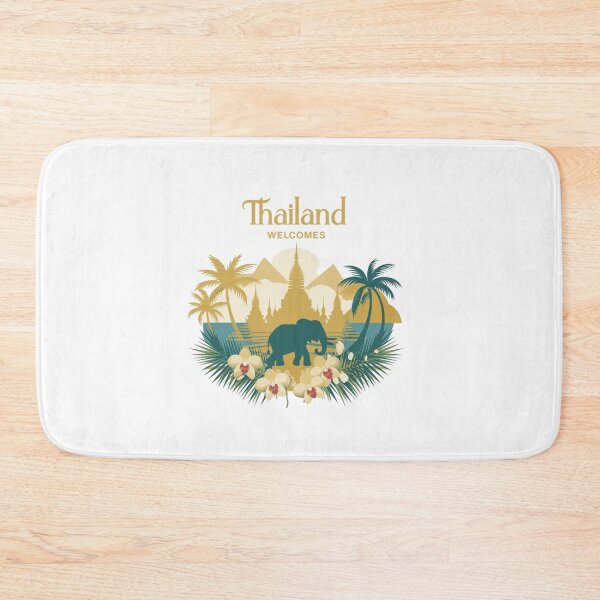 Item preview, Thailand Welcomes Flag Map Bangkok, Menam River designed and sold by AnimalsDH305.