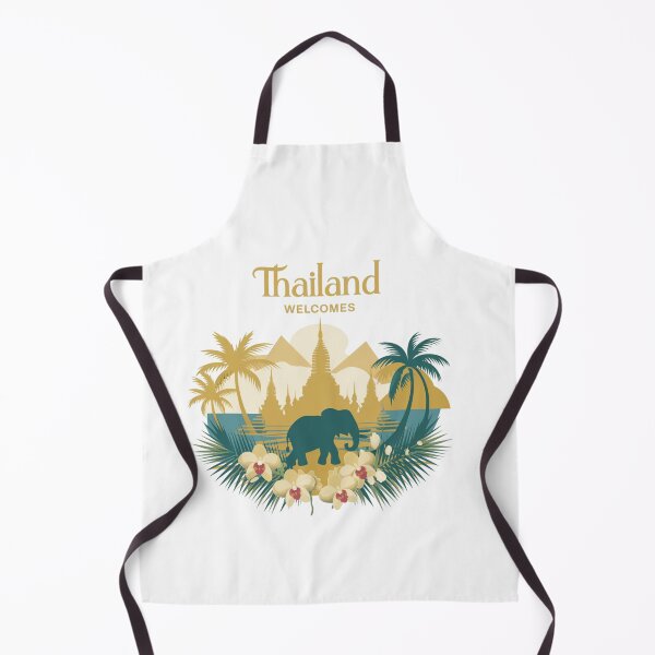 Item preview, Thailand Welcomes Flag Map Bangkok, Menam River designed and sold by AnimalsDH305.