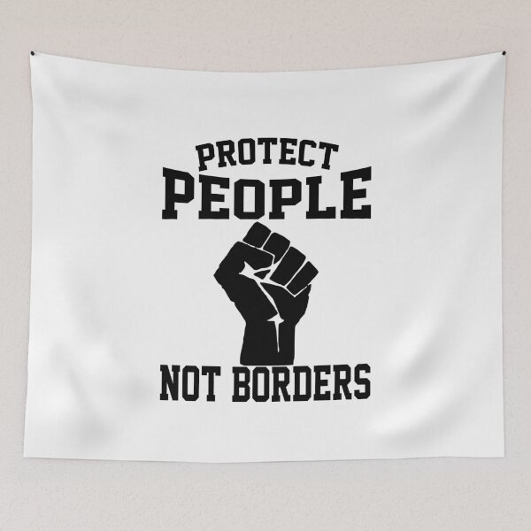 Item preview, Protect People Not Borders - Support Immigrants designed and sold by HappyArts90.