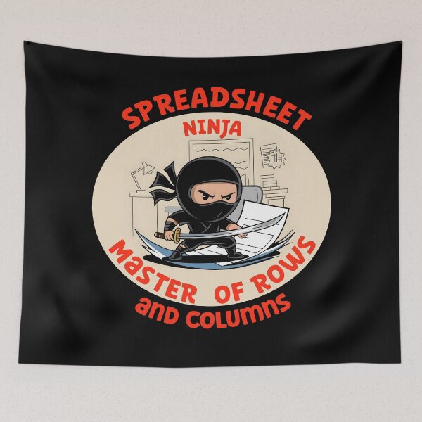 Item preview, Spreadsheet Ninja: Excel Data Lover designed and sold by Dot1001.