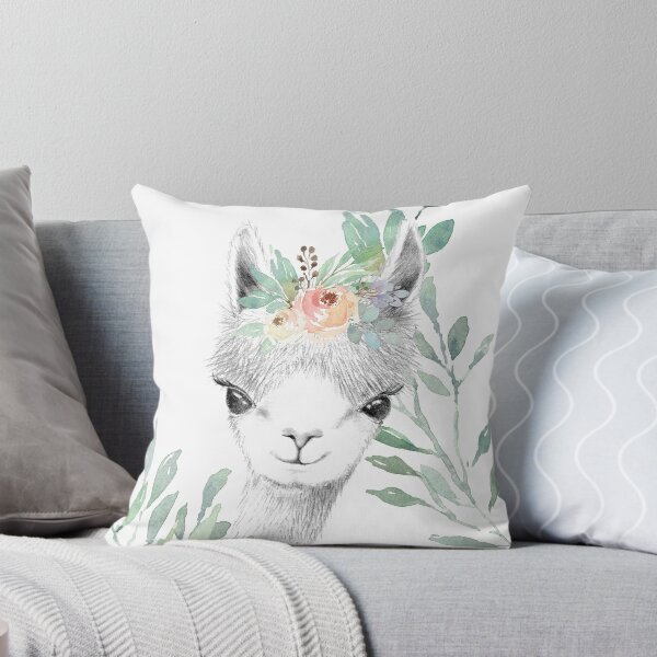 Item preview, Enchanted Watercolor Woodlands ft. Llama designed and sold by heiLUNA.