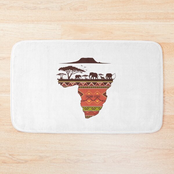 Item preview, Tanzania Welcomes Flag Map Kilimanjaro, Zanzibar, Lake Victoria, designed and sold by AnimalsDH305.