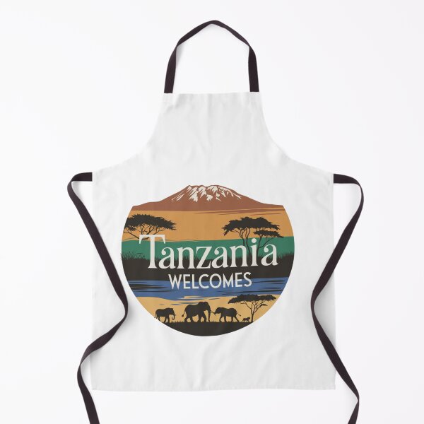 Item preview, Tanzania Welcomes Flag Map Kilimanjaro, Zanzibar, Lake Victoria, designed and sold by AnimalsDH305.