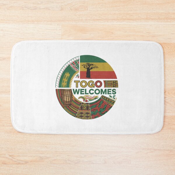 Item preview, Togo Welcomes Flag Map Lomé, Togo mountains designed and sold by AnimalsDH305.