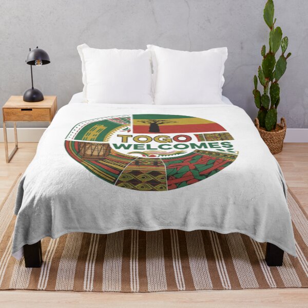 Item preview, Togo Welcomes Flag Map Lomé, Togo mountains designed and sold by AnimalsDH305.