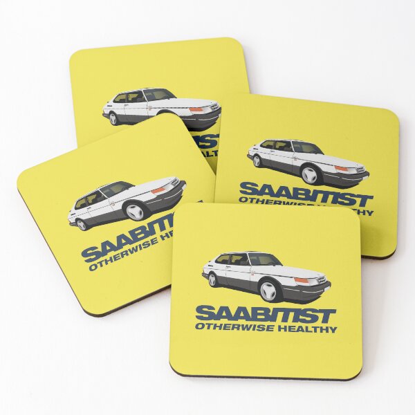 Item preview, Saabitist, otherwise healthy - with white SAAB 900 Turbo designed and sold by knappidesign.