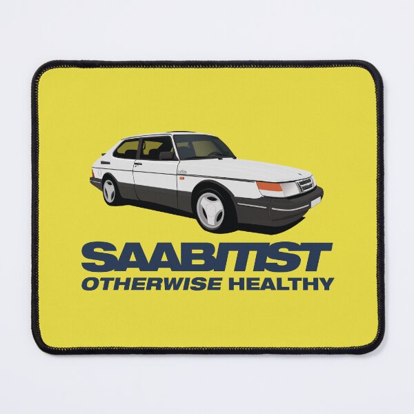 Item preview, Saabitist, otherwise healthy - with white SAAB 900 Turbo designed and sold by knappidesign.