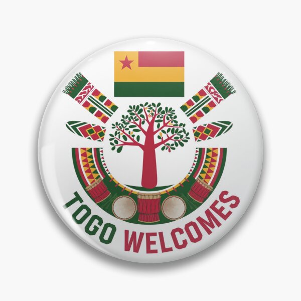 Item preview, Togo Welcomes Flag Map Lomé, Togo mountains designed and sold by AnimalsDH305.