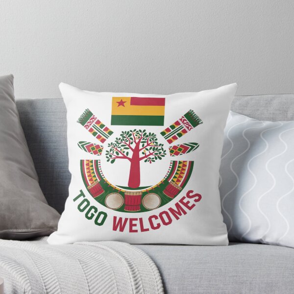Item preview, Togo Welcomes Flag Map Lomé, Togo mountains designed and sold by AnimalsDH305.