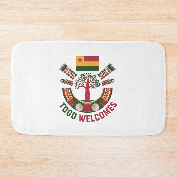 Item preview, Togo Welcomes Flag Map Lomé, Togo mountains designed and sold by AnimalsDH305.
