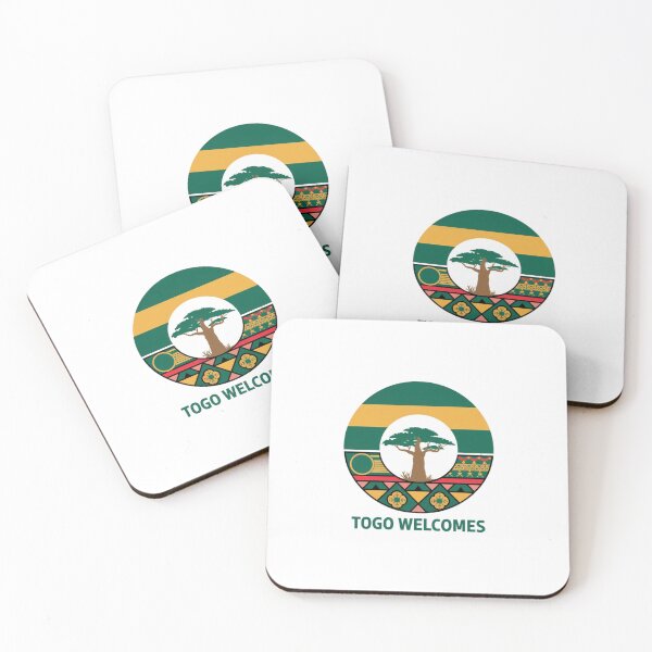 Item preview, Togo Welcomes Flag Map Lomé, Togo mountains designed and sold by AnimalsDH305.