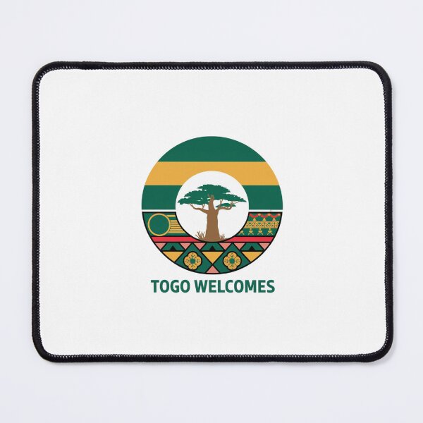 Item preview, Togo Welcomes Flag Map Lomé, Togo mountains designed and sold by AnimalsDH305.