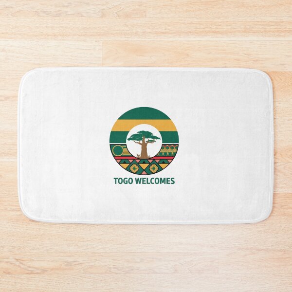 Item preview, Togo Welcomes Flag Map Lomé, Togo mountains designed and sold by AnimalsDH305.