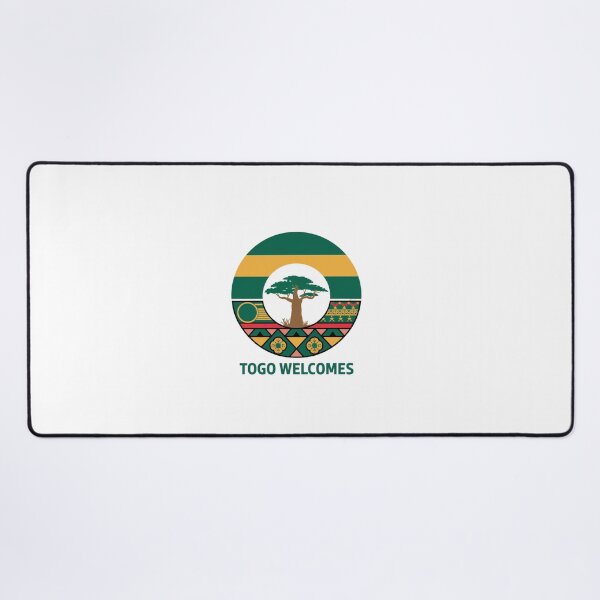 Item preview, Togo Welcomes Flag Map Lomé, Togo mountains designed and sold by AnimalsDH305.
