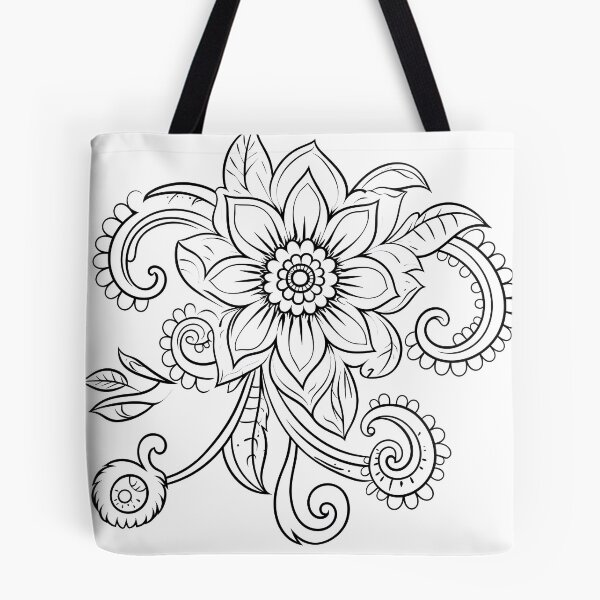Item preview, Flower Coloring Page Pattern  designed and sold by DavidColoring.