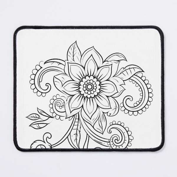 Item preview, Flower Coloring Page Pattern  designed and sold by DavidColoring.