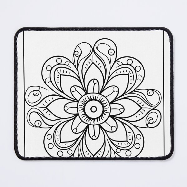 Item preview, Flower #3 Coloring Page Pattern designed and sold by DavidColoring.