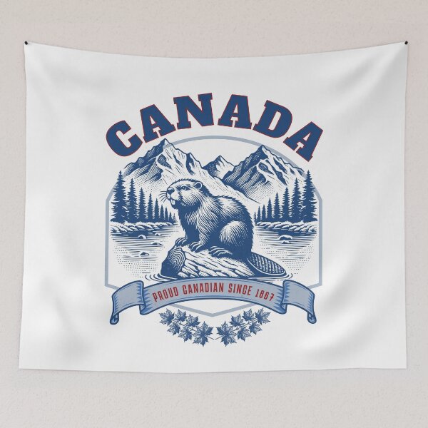 Item preview, PROUD CANADIAN SINCE 1867 - VINTAGE BEAVER CANADA designed and sold by justyna-s28.