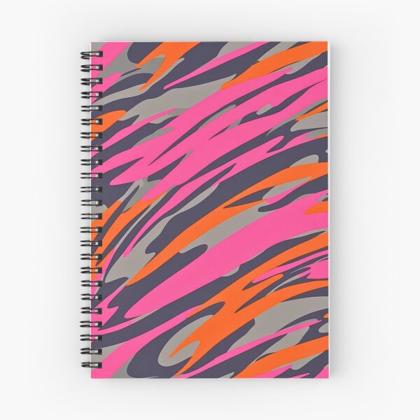 Item preview, Dynamic Tiger Stripe Camouflage Pattern with Vibrant Pink Gray Orange Hues designed and sold by CamouflageLab.
