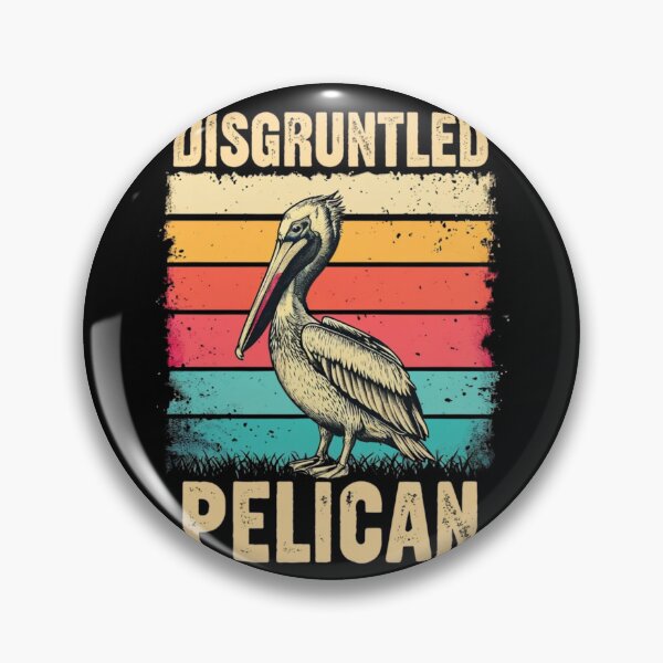 Item preview, Vintage Disgruntled Pelican Retro T-Shirt – Funny Bird Lover Gift for Pelican Fans designed and sold by Colorful-Garden.