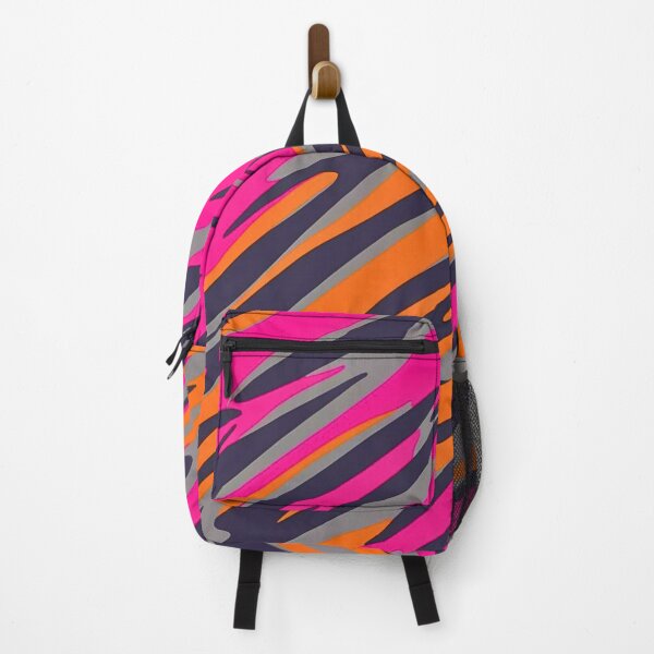 Item preview, Striking Tiger Stripe Camo Pattern Merging Bold Pink Gray Orange Camouflage Elements designed and sold by CamouflageLab.