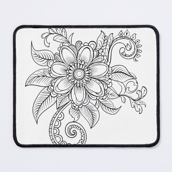 Item preview, Flower #9 Coloring Page Pattern  designed and sold by DavidColoring.
