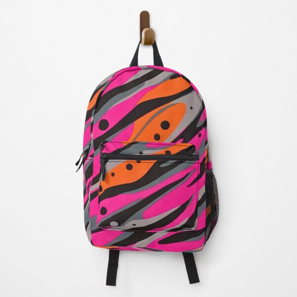 Item preview, Modern Tigerstripe Abstract Design Showcasing Dynamic Pink Gray Orange Tiger Print designed and sold by CamouflageLab.