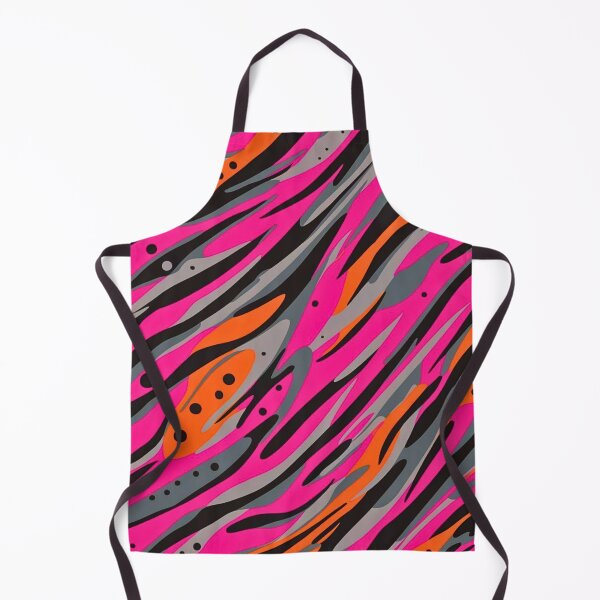 Item preview, Modern Tigerstripe Abstract Design Showcasing Dynamic Pink Gray Orange Tiger Print designed and sold by CamouflageLab.