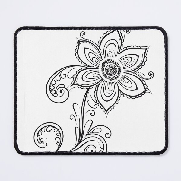 Item preview, Flower #11 Coloring Page Pattern  designed and sold by DavidColoring.