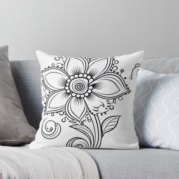 Item preview, Flower #12 Coloring Page Pattern  designed and sold by DavidColoring.