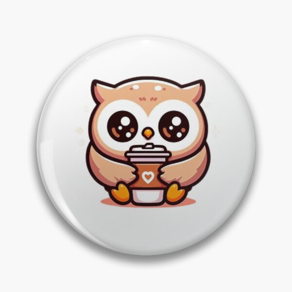 Item preview, owl with coffee designed and sold by Eternalski.