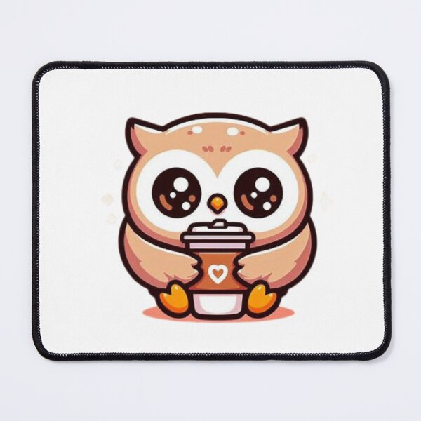 Item preview, owl with coffee designed and sold by Eternalski.