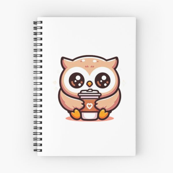 Item preview, owl with coffee designed and sold by Eternalski.