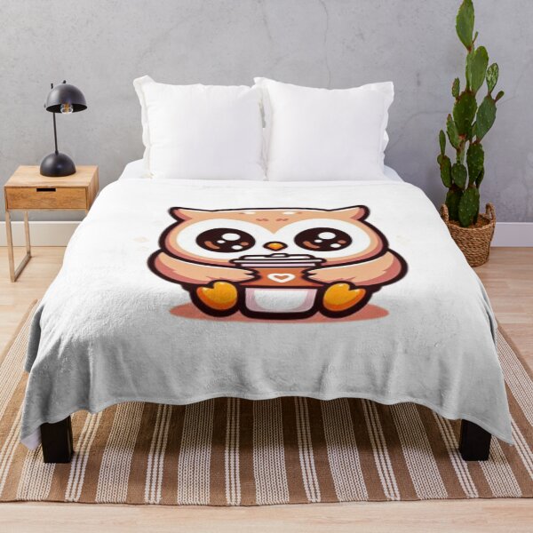 Item preview, owl with coffee designed and sold by Eternalski.