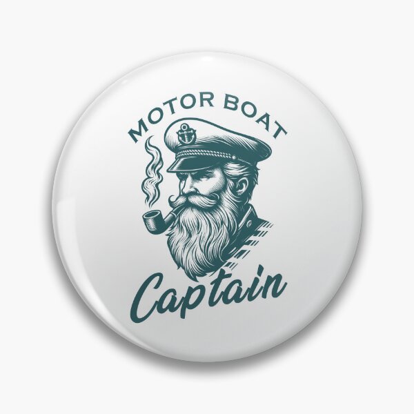Artikelvorschau, Motorboot Kapitän Vintage entworfen und verkauft von YatoMino.