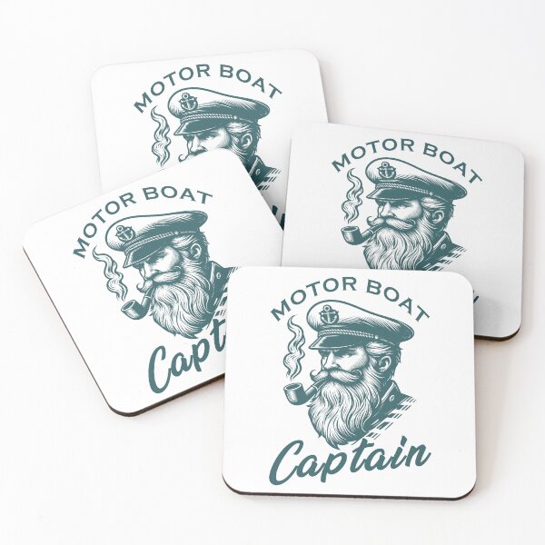 Item preview, Motor Boat Captain Vintage designed and sold by YatoMino.