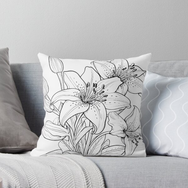 Item preview, Flower #13 Coloring Page Pattern  designed and sold by DavidColoring.