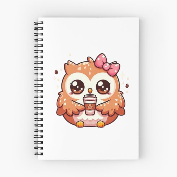 Item preview, owl with coffee designed and sold by Eternalski.