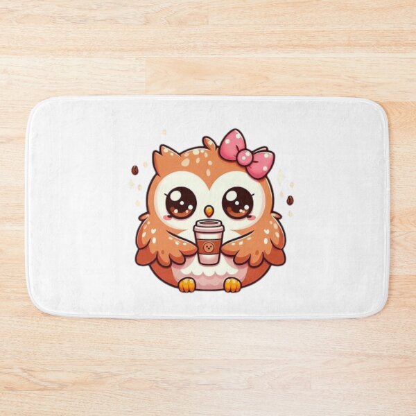 Item preview, owl with coffee designed and sold by Eternalski.