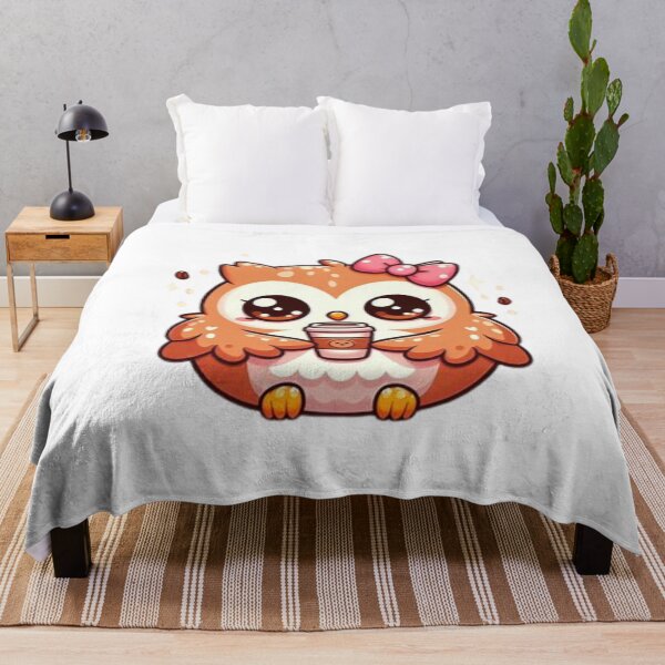 Item preview, owl with coffee designed and sold by Eternalski.