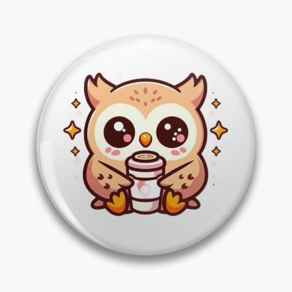 Item preview, owl with coffee designed and sold by Eternalski.