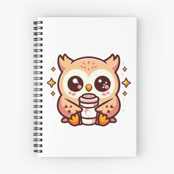 Item preview, owl with coffee designed and sold by Eternalski.
